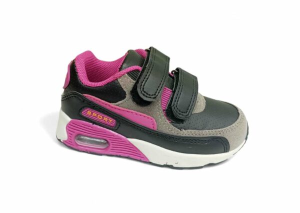 ΠΑΙΔΙΚΟ ΑΘΛΗΤΙΚΟ SNEAKER ΚΟΡΙΤΣΙ BLACK/FUXIA