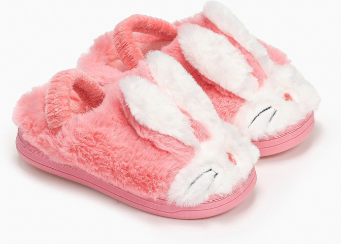 Jomix Shoes Kids Slippers for Girl Coral Bunny (small form) – Funny Feet