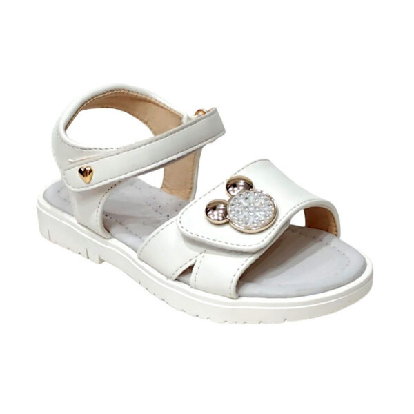 Smart Kids Παιδικά Ανατομικά Πέδιλα Κορίτσι Minnie Strass White