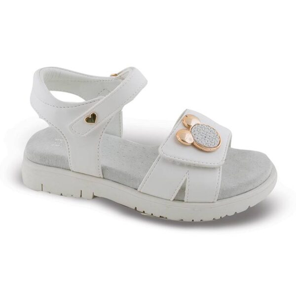 Smart Kids Παιδικά Ανατομικά Πέδιλα Κορίτσι Minnie Strass White