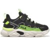 Fila Παιδικά Αθλητικά Ανατομικά Παπούτσια Running Memory Spinel 3 V Black/Freeze Green