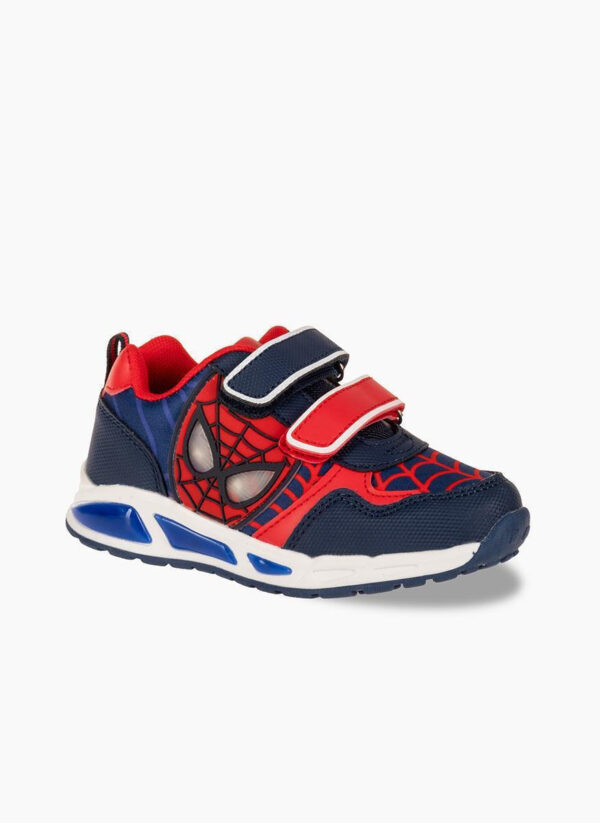 Παιδικό Αθλητικό Sneaker Spiderman με Φωτάκια για Αγόρι Navy/Red