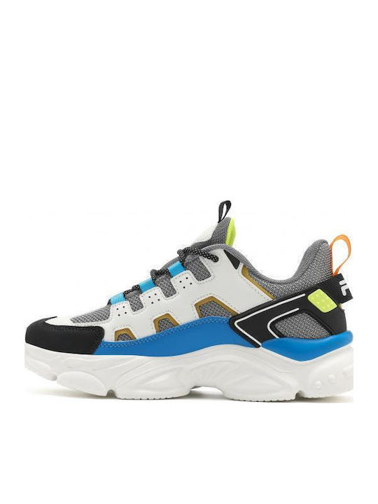 Fila Εφηβικά Αθλητικά Ανατομικά Παπούτσια Running Memory Spinel 3 L White/Blue