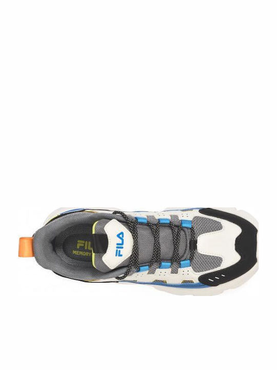 Fila Εφηβικά Αθλητικά Ανατομικά Παπούτσια Running Memory Spinel 3 L White/Blue