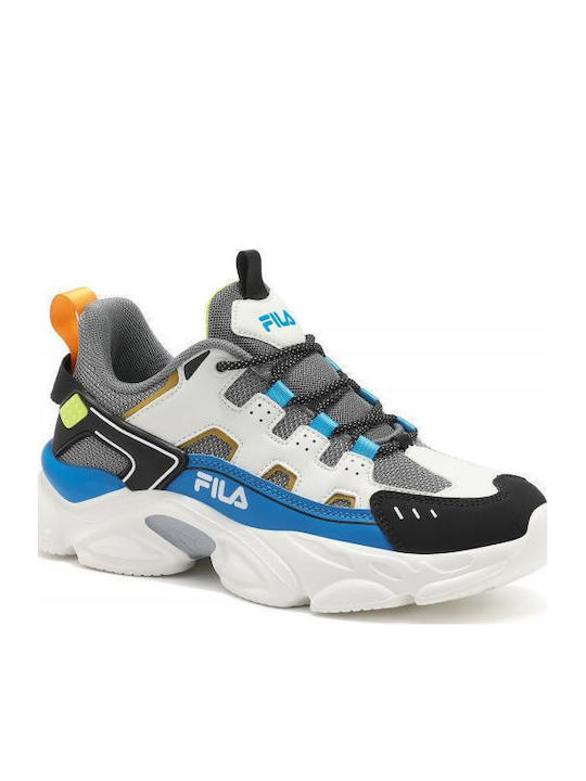 Fila Εφηβικά Αθλητικά Ανατομικά Παπούτσια Running Memory Spinel 3 L White/Blue