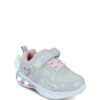 IQ Kids Παιδικό Αθλητικό Sneaker Καρδούλες με Φωτάκια Silver/Pink Glitter με Φτερά
