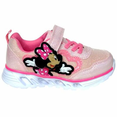 Παιδικό Αθλητικό Sneaker Minnie με Φωτάκια για Κορίτσι Pink