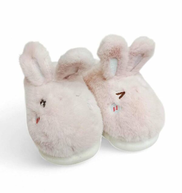 Γυναικείες/Εφηβικές Χειμερινές Παντόφλες Οικολογική Γούνα σόλα Phylon Κουνελάκι Pink