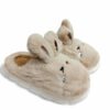 Γυναικείες/Εφηβικές Χειμερινές Παντόφλες Οικολογική Γούνα σόλα Phylon Κουνελάκι Beige