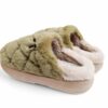 Jomix Γυναικείες Χειμερινές Παντόφλες Οικολογική Γούνα σόλα Phylon Olive Green