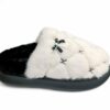 Jomix Γυναικείες Χειμερινές Παντόφλες Οικολογική Γούνα σόλα Phylon White/Black