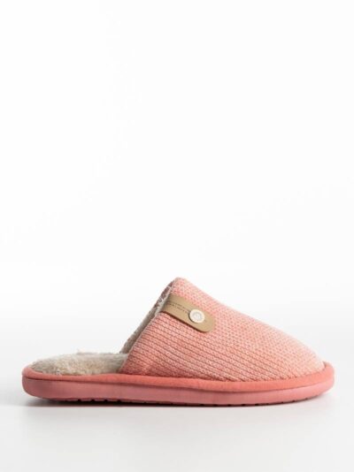 gynaikeies_pantofles_25250 Sesamall Γυναικεία Χειμερινή Παντόφλα Με Οικολογική Γούνα Pink