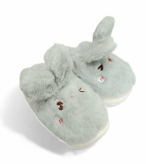 Γυναικείες/Εφηβικές Χειμερινές Παντόφλες Οικολογική Γούνα σόλα Phylon Κουνελάκι Grey