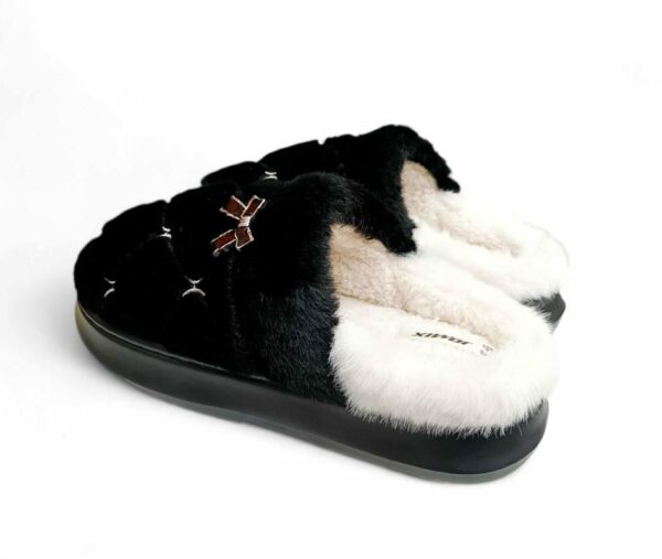 mpmH5YkN Jomix Γυναικείες Χειμερινές Παντόφλες Οικολογική Γούνα σόλα Phylon Black