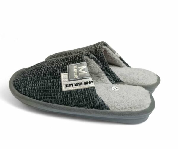 Sesamall Χειμερινές Ανδρικές Παντόφλες Grey