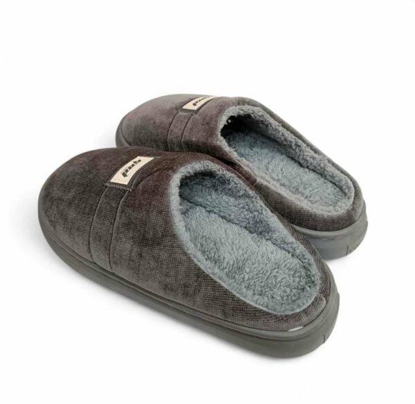 Sesamall Χειμερινές Ανδρικές Παντόφλες Grey