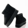 Παιδικά Μποτάκια Κορίτσι Με Γούνα Τύπου Ugg Black