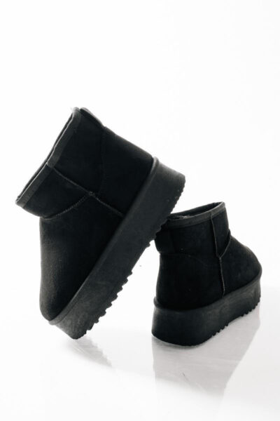 Παιδικά Μποτάκια Κορίτσι Με Γούνα Τύπου Ugg Black