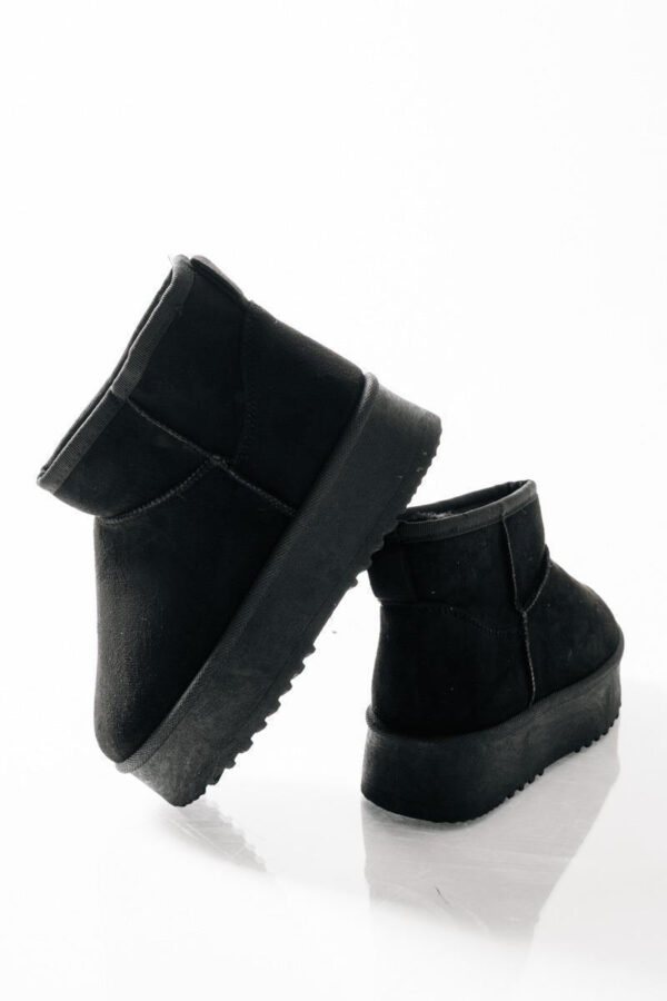 Παιδικά Μποτάκια Κορίτσι Με Γούνα Τύπου Ugg Black