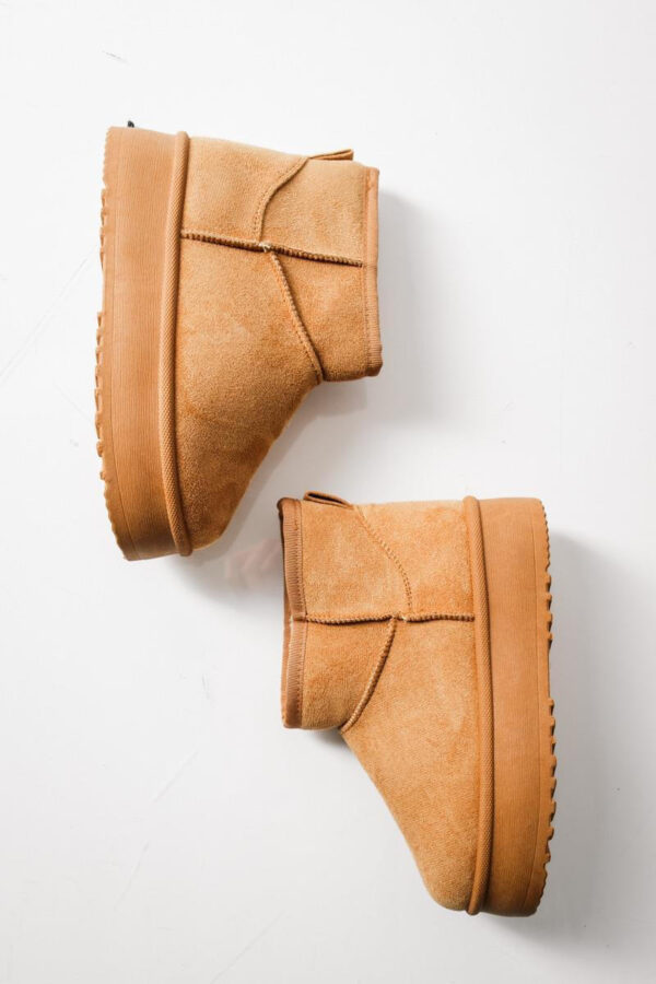 Παιδικά Μποτάκια Κορίτσι Με Γούνα Τύπου Ugg Camel