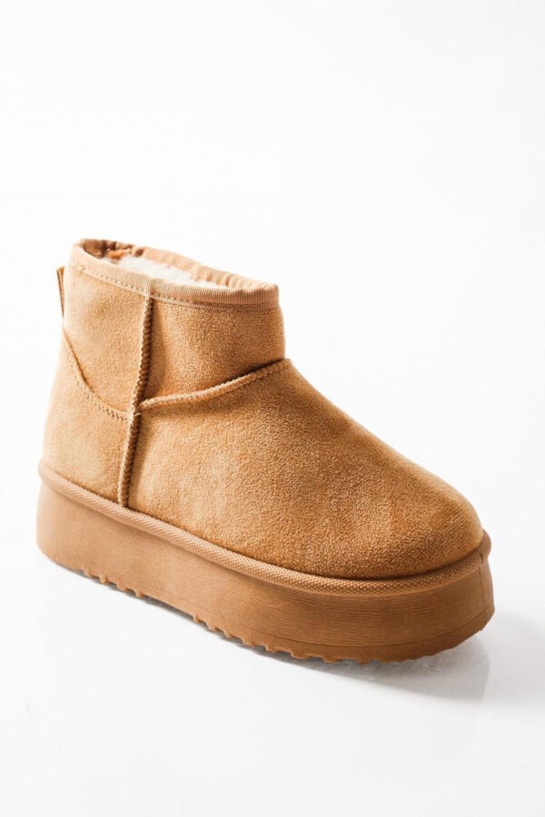 Παιδικά Μποτάκια Κορίτσι Με Γούνα Τύπου Ugg Camel