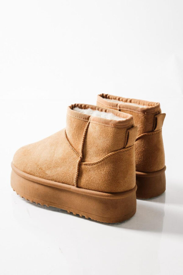 Παιδικά Μποτάκια Κορίτσι Με Γούνα Τύπου Ugg Camel