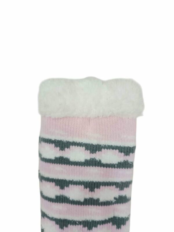 Κάλτσες Γυναικείες/Εφηβικές Αντιολισθητικές με Γούνα Ζωάκι Pink