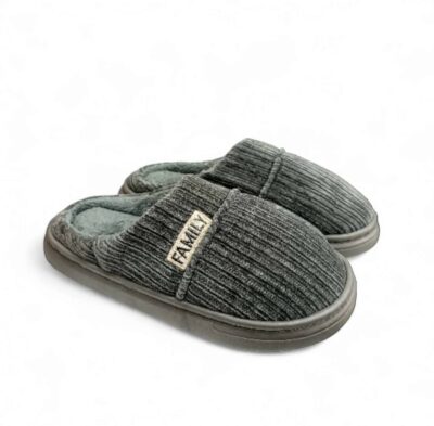 Sesamall Χειμερινές Ανδρικές Παντόφλες Grey