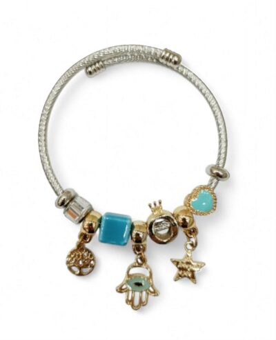 Γυναικείο Βραχιόλι από Ανoξείδωτο Ατσάλι Με Charms SD0110