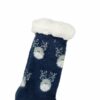 Y2wlu77l Κάλτσες Γυναικείες Αντιολισθητικές με Γούνα Ταρανδάκια Μπλε