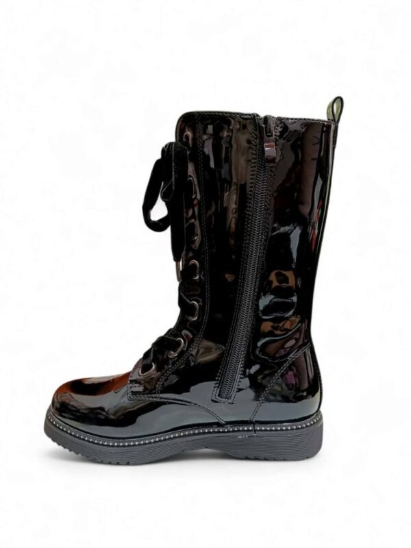 Smart Kids Παιδικές Μπότες Αρβυλάκι για Κορίτσι Black Λουστρίνι