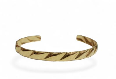 Γυναικείο Βραχιόλι Χειροπέδα από Ανoξείδωτο Ατσάλι Επιχρυσωμένο 24Κ SD0100