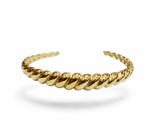 Γυναικείο Βραχιόλι Χειροπέδα από Ανoξείδωτο Ατσάλι Επιχρυσωμένο 24Κ SD0098