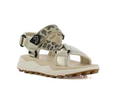 Safety Jogger Migato Παιδικά Αθλητικά Ανατομικά Πέδιλα Κορίτσι Champagne Leopar