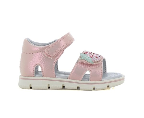 Skills Migato Παιδικά Βρεφικά Ανατομικά Πέδιλα Κορίτσι Strass Φραουλίτσα Pink