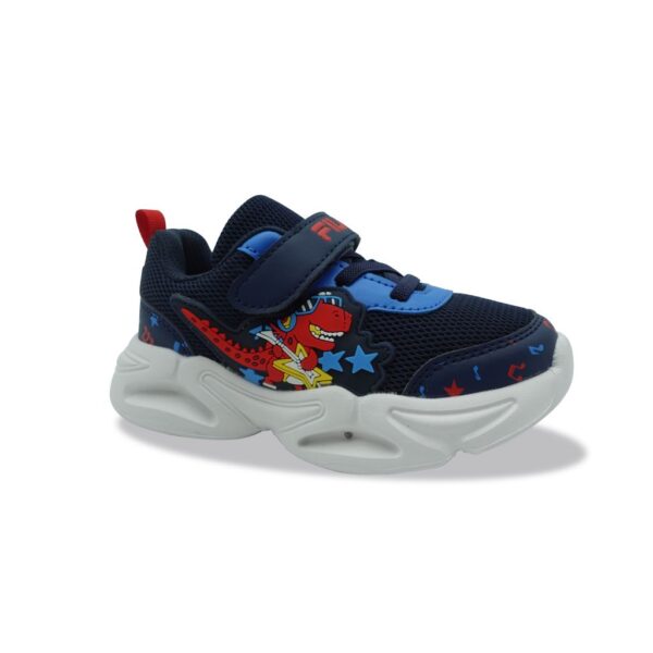Fila Παιδικά/Βρεφικά Αθλητικά Sneakers με Φωτάκια Δεινοσαυράκι Dino V Navy