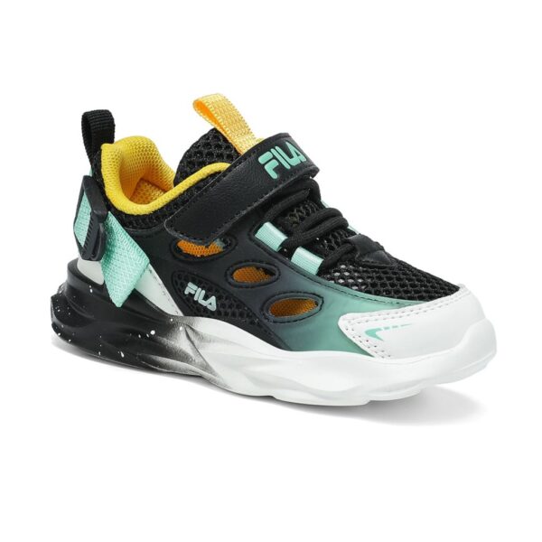 Fila Παιδικά/Βρεφικά Αθλητικά Ανατομικά Παπουτσοπέδιλα Memory Wave V Black/Yellow