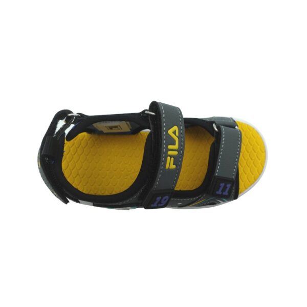 Fila Παιδικά Αθλητικά Πέδιλα Αγόρι Με Φωτάκια Rocket Grey/Yellow