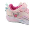 Παιδικά Αθλητικά Sneakers Φωτάκια με Φτερό και Καρδιά Pink