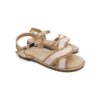IQ Kids Παιδικά Ανατομικά Πέδιλα Κορίτσι Strass Pink/Bronze