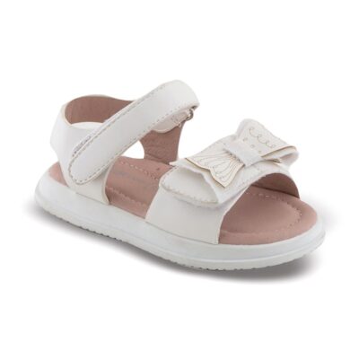 Zak Shoes Παιδικά Βρεφικά Ανατομικά Πέδιλα με Ουρά Γοργόνας και Strass White