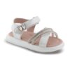 Zak Shoes Παιδικά Βρεφικά Ανατομικά Πέδιλα με Strass Πεταλούδα White