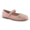 Zak Shoes Παιδικές Ανατομικές Μπαλαρίνες Strass Καρδιά Nude