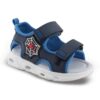 Zak Shoes Παιδικά Ανατομικά Πέδιλα Για Αγόρια Με Φωτάκια Navy Αράχνη