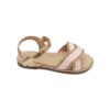 IQ Kids Παιδικά Ανατομικά Πέδιλα Κορίτσι Strass Pink/Bronze