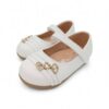 Zak Shoes Βρεφικές/Παιδικές Ανατομικές Μπαλαρίνες Strass Charms White