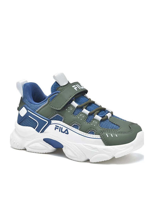 Fila Παιδικά Αθλητικά Ανατομικά Παπούτσια Running Memory Spinel 3 V Nany/Green/White