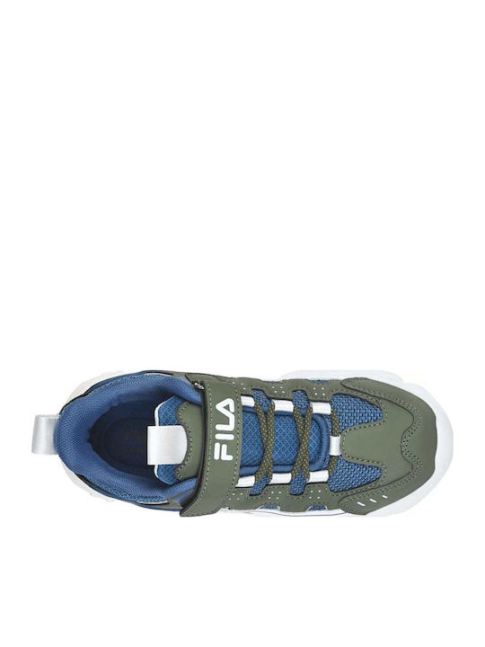 Fila Παιδικά Αθλητικά Ανατομικά Παπούτσια Running Memory Spinel 3 V Nany/Green/White