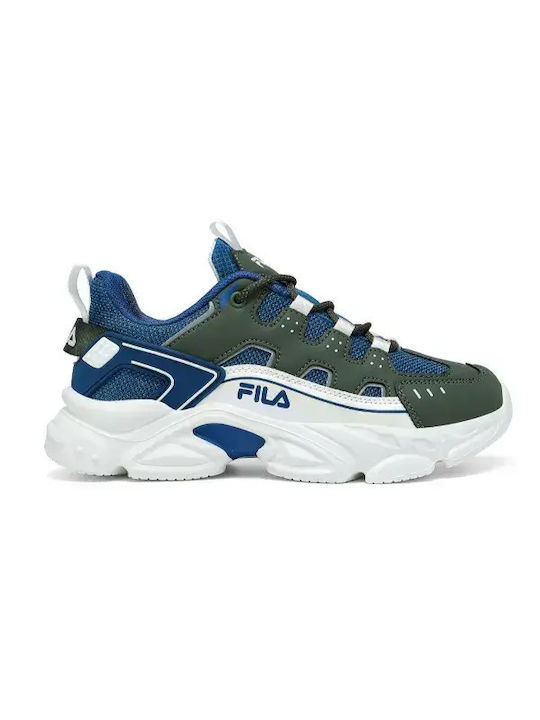 Fila Εφηβικά Αθλητικά Ανατομικά Παπούτσια Running Memory Spinel 3 L Navy/Green
