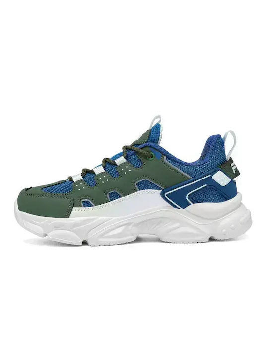 Fila Εφηβικά Αθλητικά Ανατομικά Παπούτσια Running Memory Spinel 3 L Navy/Green